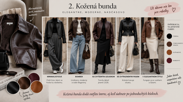 Kožená bunda - vizualizácia